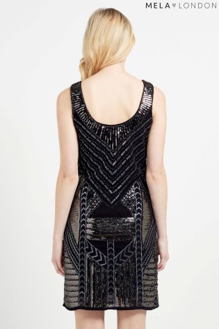 Mela Loves London Sequin Bolt Dress